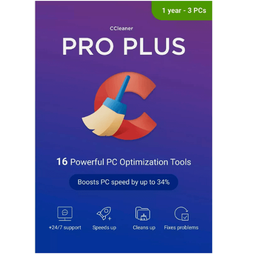 CCleaner Professional Plus - 1-Year / 3-PC - Global